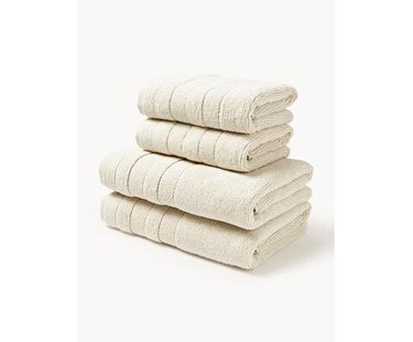 Handdoekenset Luxe met gestreepte rand, in verschillende groottes