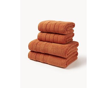 Handdoekenset Luxe met gestreepte rand, in verschillende setgroottes