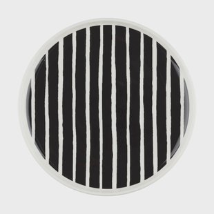 Marimekko Oiva Piccolo bord Ø20 cm White-black