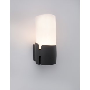 Nova Luce Pyro - buiten wandverlichting - 10 x 13 x 21 cm - IP54 - donkergrijs
