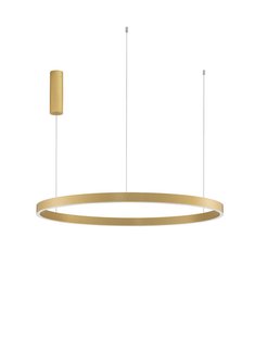 Nova Luce Elowen - hanglamp - Ø 98 x 150 cm - 106W dimbare LED incl. - goud