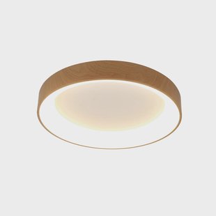 Mantra Iluminación Plafondlamp Niseko II CCT afstandsbediening Ø38cm houtkleurig