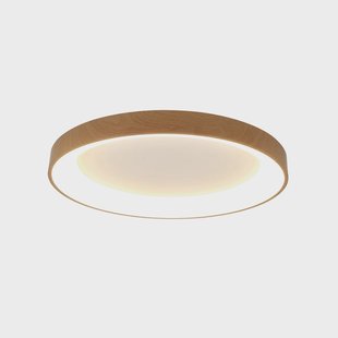 Mantra Iluminación Plafondlamp Niseko II CCT afstandsbediening Ø65cm houtkleurig