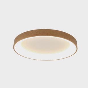 Mantra Iluminación Plafondlamp Niseko II CCT afstandsbediening Ø78cm houtkleurig