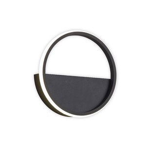 Mantra Iluminación Kitesurf LED wandlamp, aluminium, Ø 25 cm, zwart