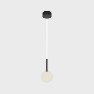 Mantra Iluminación Kelder hanglamp, 1-lamp, ijzer, zwart, glas, wit