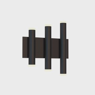 Mantra Iluminación Cala LED wandlamp, zwart, aluminium, 6 lichtpunten