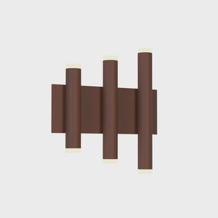 Mantra Iluminación LED wandlamp Cala, corten, aluminium, 6 lichtpunten