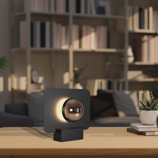 Mantra Iluminación Alba LED tafellamp, indirect verlichtingseffect, zwart