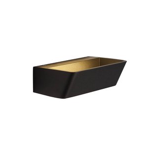 Mantra Iluminación Altea LED wandlamp, breedte 16 cm, zwart, omhoog/omlaag, aluminium