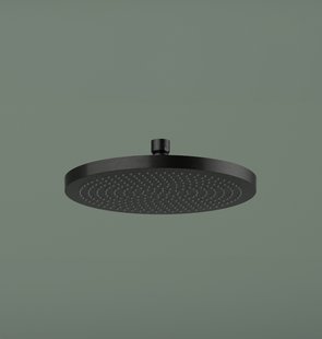 Hoofddouche Hotbath Ace Rond 23 cm Geborsteld Zwart PVD