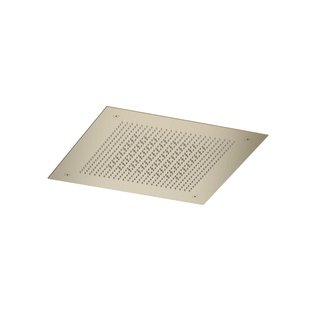 Inbouw hoofddouche Hotbath Ace Velvet & Rainshower 38x38 cm Geborsteld Messing PVD