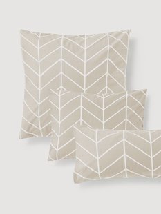 Katoenen kussensloop Mirja met patroon