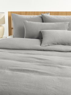 Gewassen linnen dekbedovertrek Airy