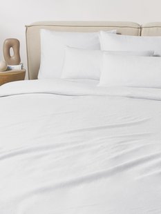 Gewassen linnen dekbedovertrek Airy