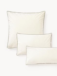 Perkal katoenen kussensloop Daria met bies