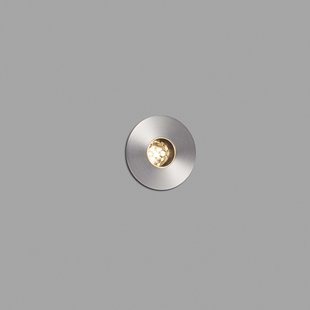 Faro Grund - ronde grondspot voor buiten - Ø 37 mm, Ø 32 mm inbouw - 2W LED incl. - IP67 - satijn inox – warm witte lichtkleur (2700K)