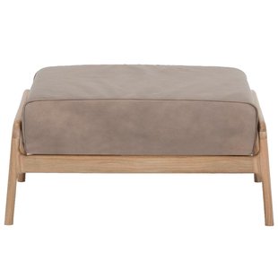 Gazzda Fawn Hocker Natural Dakar Leder Stone