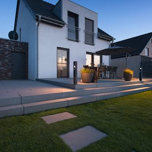 SLV Eskina Frame 75 LED tuinpadverlichting, antraciet, aluminium, IP65, CCT