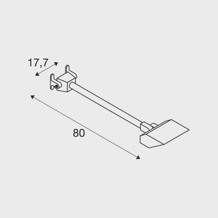 SLV LED wandlamp Today Pro, zwart, aluminium, lengte 66,6 cm