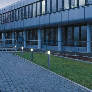 SLV tuinpadverlichting Roxy acryl, hoogte 90 cm, grijs, roestvrij staal