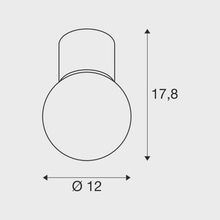 SLV Varyt badkamer plafondlamp, chroom, aluminium, Ø 12 cm