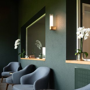 SLV badkamer wandlamp Lygant enkel, messingkleurig, aluminium