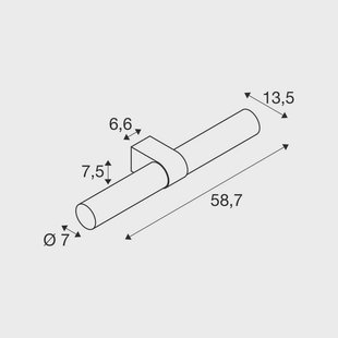 SLV badkamer wandlamp Lygant dubbel, messingkleurig, aluminium