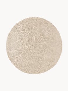 Rond wollen vloerkleed Eleni, handgetuft