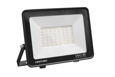 Century Italia Sirio Bassa Tensione - verstraler op laagspanning 12-36V DC - 20 x 3,3 x 16,5 cm - 50W LED incl. - IP65 - zwart