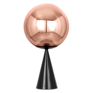 Tom Dixon Globe Cone Fat Tafellamp LED Zwart/koper