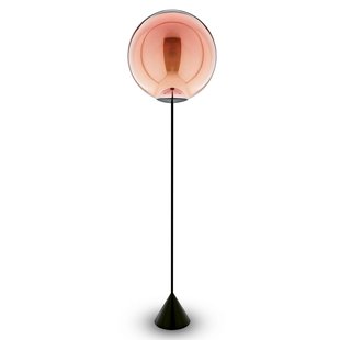 Tom Dixon Globe Cone Slim Vloerlamp LED Zwart/koper
