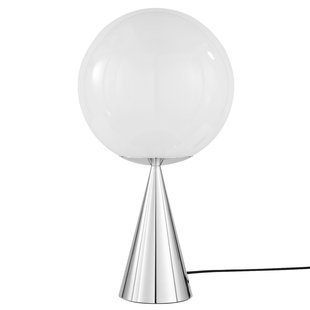 Tom Dixon Globe Cone Fat Tafellamp LED Zilver/opaal