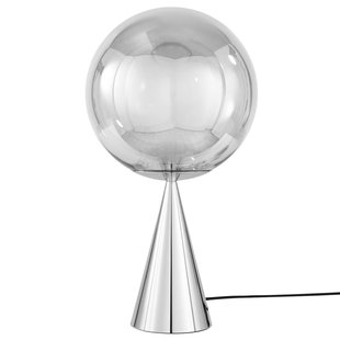 Tom Dixon Globe Cone Fat Tafellamp LED Zilver/zilver