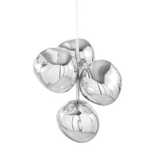Tom Dixon Melt Chandelier Mini Hanglamp LED Zilver