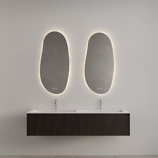 Badkamermeubel Gliss Design Timotheus 200 cm Charcoal (Keuze Wastafel)