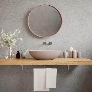 Opbouw Waskom Ideavit Solidthin 50x33x14.5 cm Solid Surface Mat Beige