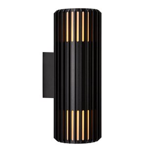 Nordlux Aludra N - buiten wandverlichting - 12,4 x 33,7 x 17,4 cm - IP54 - zwart
