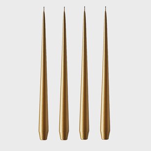 ester & erik ester & erik kaars 42 cm 4-pack metallic Gold