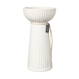 ERNST Ernst uienvaas geribbeld 19 cm Natuurwit