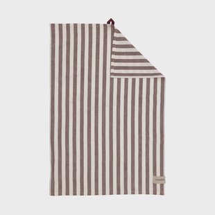 ERNST Ernst keukendoek breed gestreept 47x70 cm Rood-wit