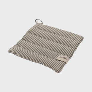 ERNST Ernst pannenlap gestreept 23x25 cm Groen-beige