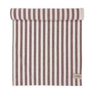 ERNST Ernst tafelloper breedgestreept 45x150 Rood-wit