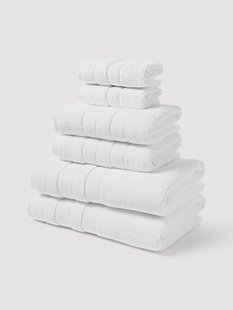 Handdoekenset Luxe met gestreepte rand, in verschillende setgroottes