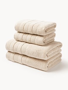 Handdoekenset Luxe met gestreepte rand, in verschillende setgroottes