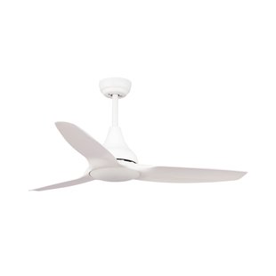 Nova Luce Samoa - plafondventilator met licht en afstandsbediening - Ø 122 x 48 cm - 18W LED incl. - wit