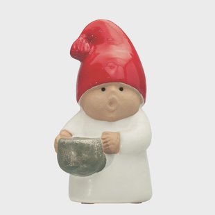 Rörstrand Santa beeldje wit