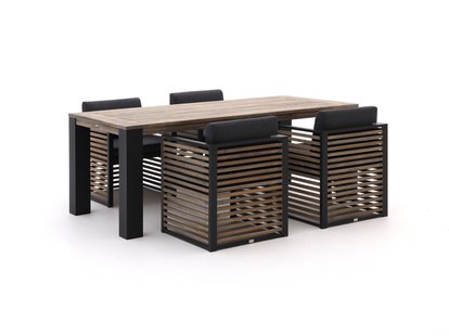 Bellagio Cadora/ROUGH-X 200cm dining tuinset 5-delig - Laagste prijsgarantie!