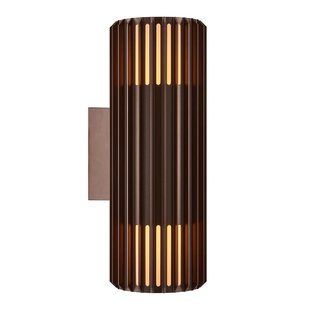 Nordlux Aludra N - buiten wandverlichting - 12,4 x 33,7 x 17,4 cm - IP54 - bruin