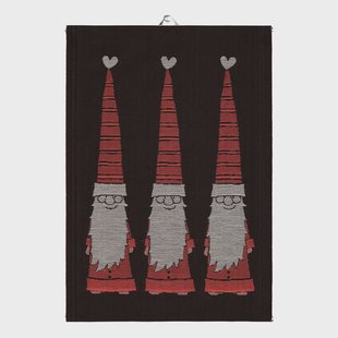 Ekelund Linneväveri Långtomtar keukenhanddoek 48x70 cm Rood